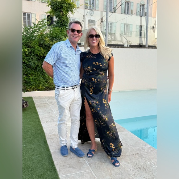 COPY - This stunning stretch silk long maxi is just gorgeous with tags - Picture 6 of 6